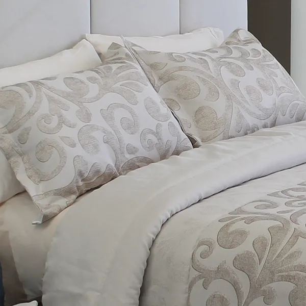 Nova Home Garen Spanish Jaquard Comforter Set - 6pcs - King & Super King - Beige product thumbnail 3