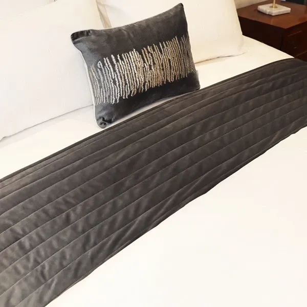 Nova Home Venice Bed Runner - Grey product thumbnail 2
