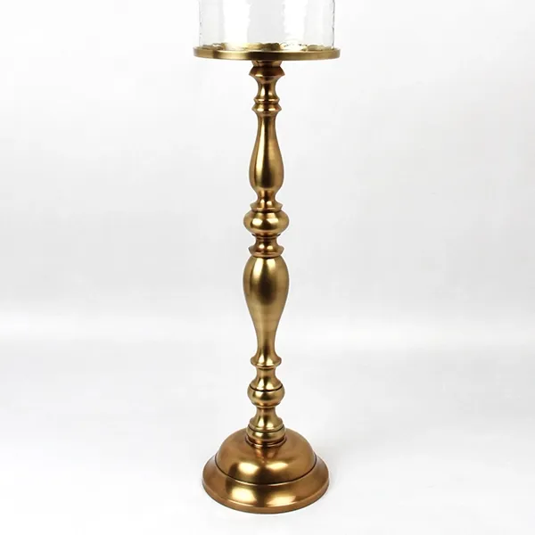 Weva Agate Candle Holder - Medium - Brass product thumbnail 3