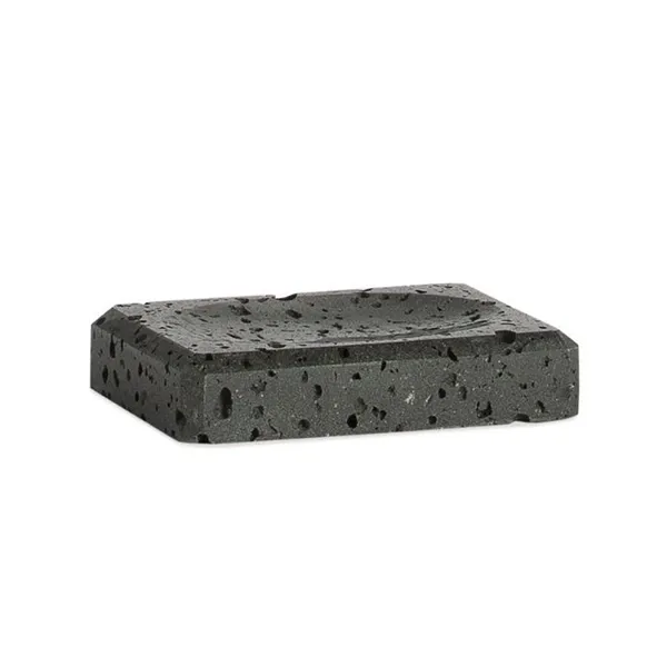Andrea Soap Dish BA22181 - Travertine Marble - Black product thumbnail 4