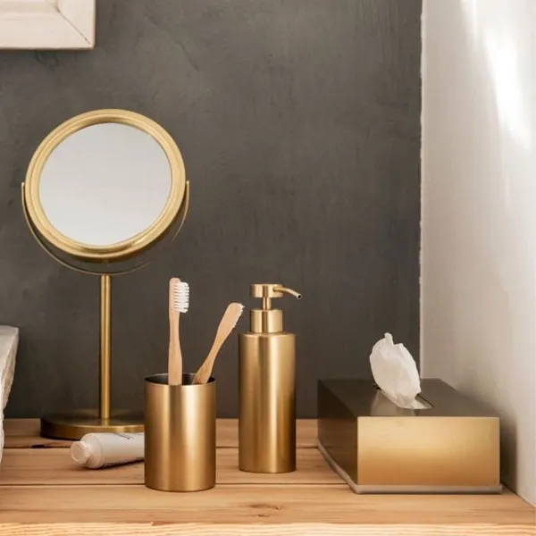 Andrea Tissue Box BA69326 - Stainless Steel - Gold product thumbnail 3
