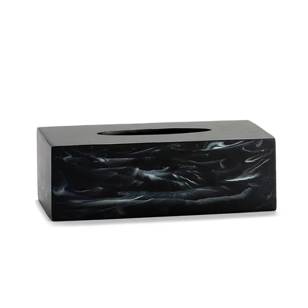 Andrea Tissue Box BA71019 - Polyresin - Black product thumbnail 2