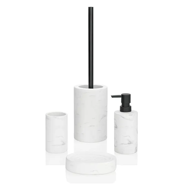 Andrea Liquid Soap Dispenser BA68134 - Ceramic - 250 ML - White & Black product thumbnail 4