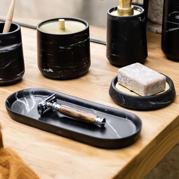 Andrea Dec Tray BA71017 - Polyresin - Black product thumbnail 3