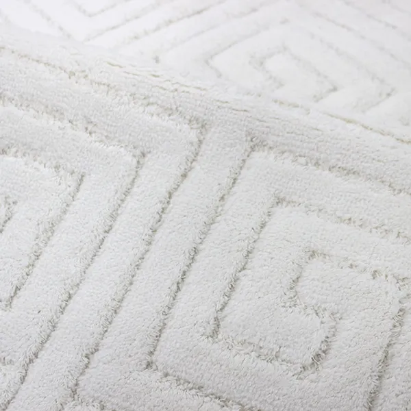 Nova Home Verona Bath Rug - 100% Cotton - 60X100 cm - Offwhite product thumbnail 2
