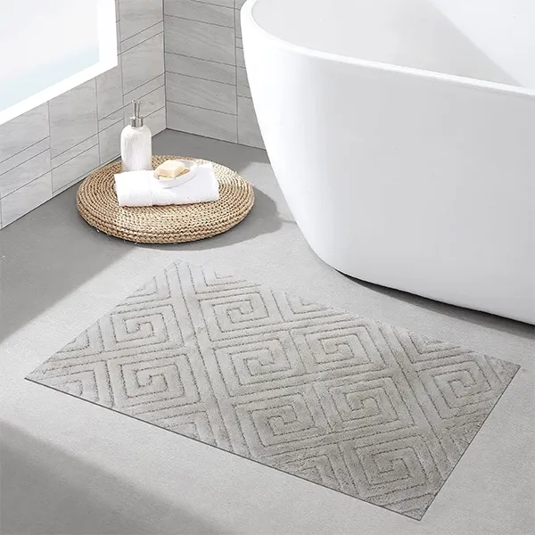 Nova Home Verona Bath Rug Set - 100% Cotton - 2 Pcs - Beige product thumbnail 3