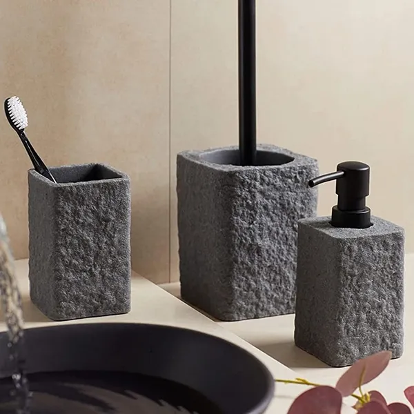 Wenko VILLATA Liquid Soap Dispenser 300 ML - Grey product thumbnail 2