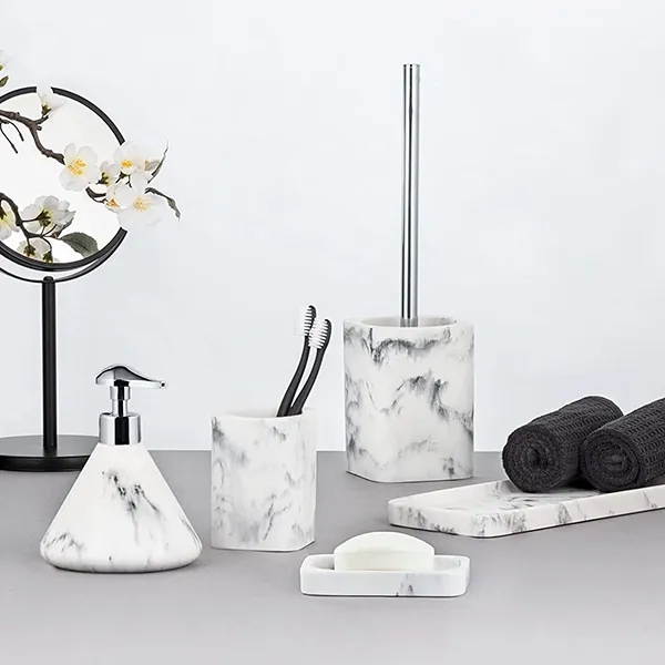 Wenko Desio Toilet Brush - White & Grey product thumbnail 4