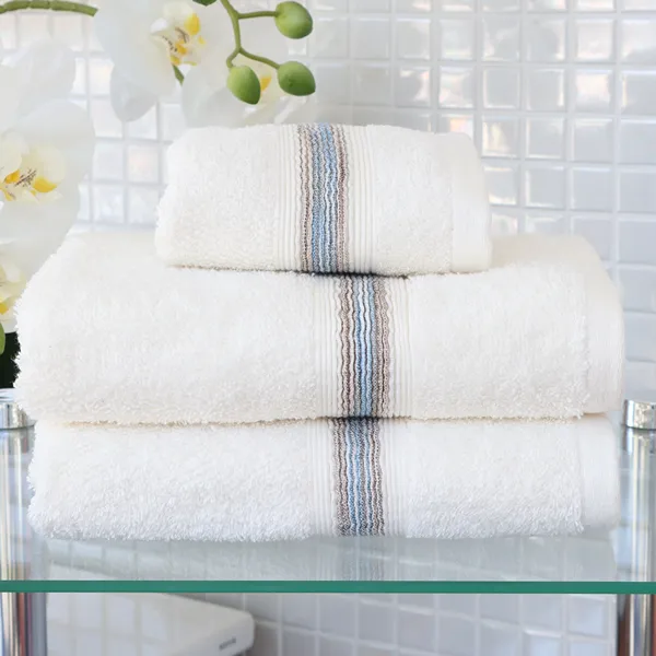 Nova Home Napa Embroidered Towel - 100% Cotton - Ivory (Available In Sizes) product thumbnail 2