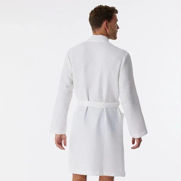 Nova Home Waffle Kimono Styled Bath Robe - 100% Cotton - Cream (Available in sizes) product thumbnail 2