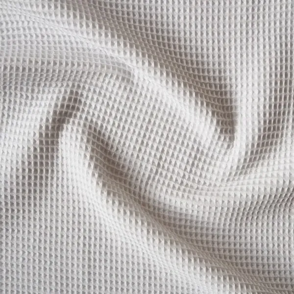 Nova Home Waffle Kimono Styled Bath Robe - 100% Cotton - Cream (Available in sizes) product thumbnail 5