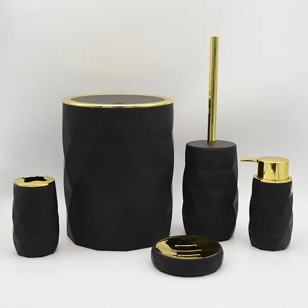 Weva Luminous Bathroom Set - 5 Pcs - Black product thumbnail 3