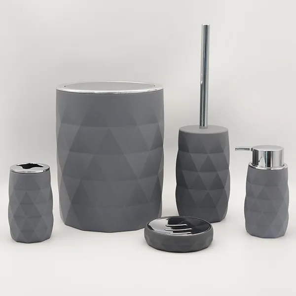 Weva Luminous Bathroom Set - 5 Pcs - Grey product thumbnail 3