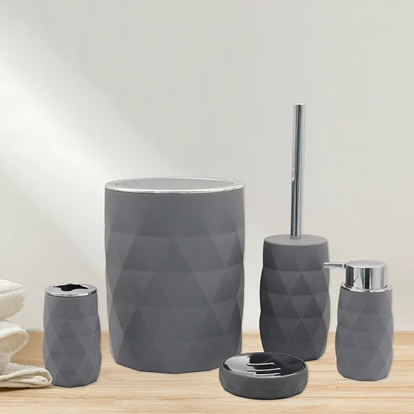 Weva Luminous Bathroom Set - 5 Pcs - Grey product thumbnail 4