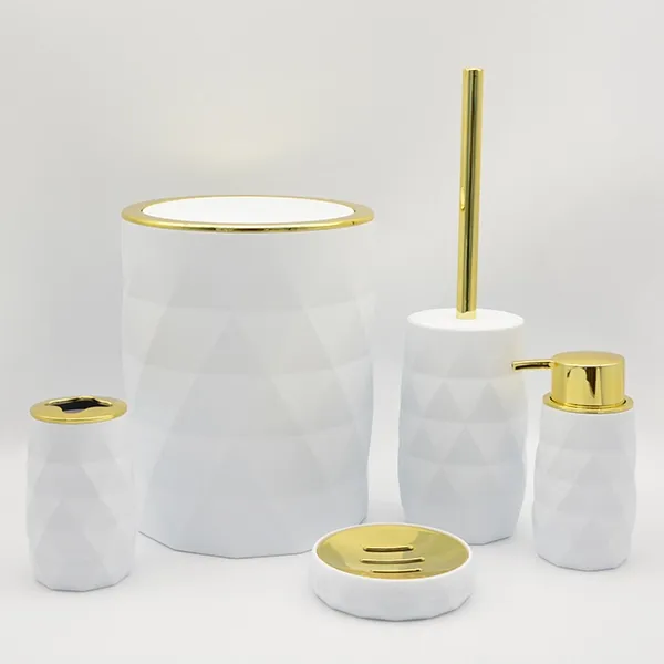 Weva Luminous Bathroom Set - 5 Pcs - White product thumbnail 4