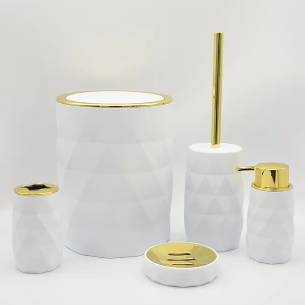 Weva Luminous Bathroom Set - 5 Pcs - White product thumbnail 3
