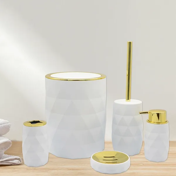 Weva Luminous Bathroom Set - 5 Pcs - White product thumbnail 4