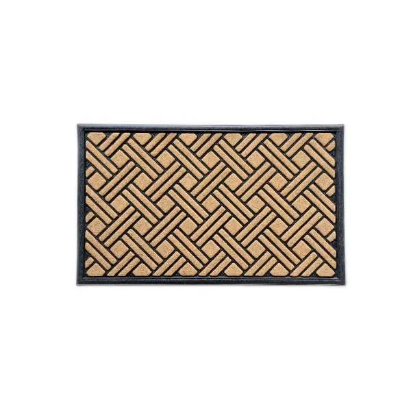 Nova Home Modern Mix Outdoor mat W & Rubber Backing - 45x75 cm - Brown product thumbnail 2