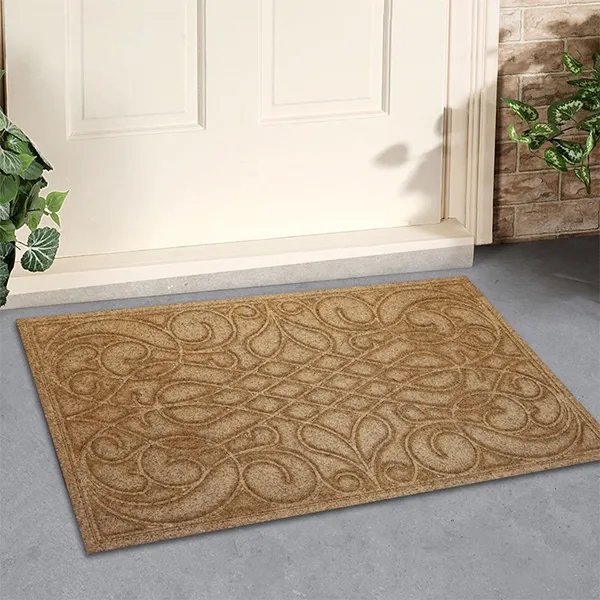 Nova Home Ornamental Outdoor Mat W & Rubber Backing - 60x100 cm - Brown product thumbnail 2