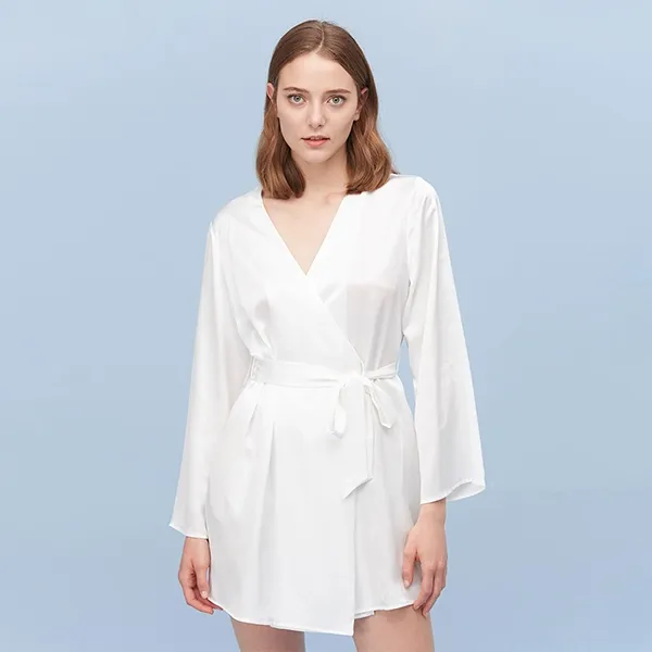Lilysilk Plain Robe - Ivory product thumbnail 10