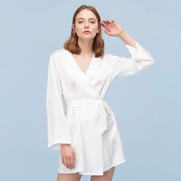 Lilysilk Plain Robe - Medium - Ivory product thumbnail 8