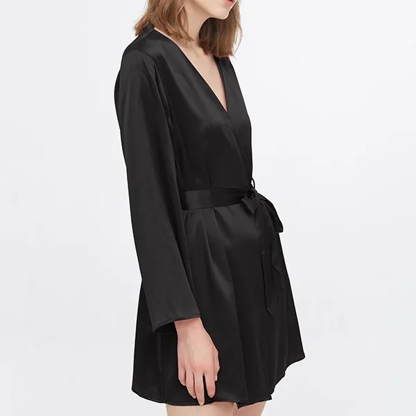Lilysilk Plain Robe - Black product thumbnail 7