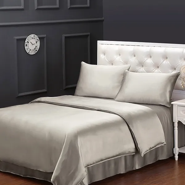 Lilysilk Plain Duvet Cover - 260X220 Cm - Silver product thumbnail 4