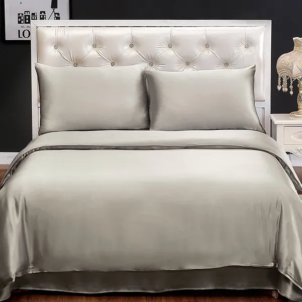 Lilysilk Plain Duvet Cover - 260X220 Cm - Silver product thumbnail 2