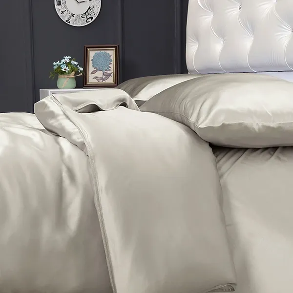 Lilysilk Plain Duvet Cover - 260X220 Cm - Silver product thumbnail 4