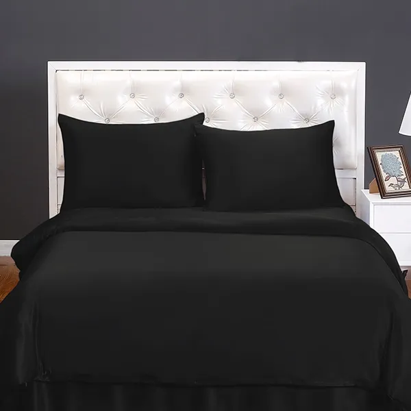 Lilysilk Plain Duvet Cover - 260X220 CM - Black product thumbnail 2
