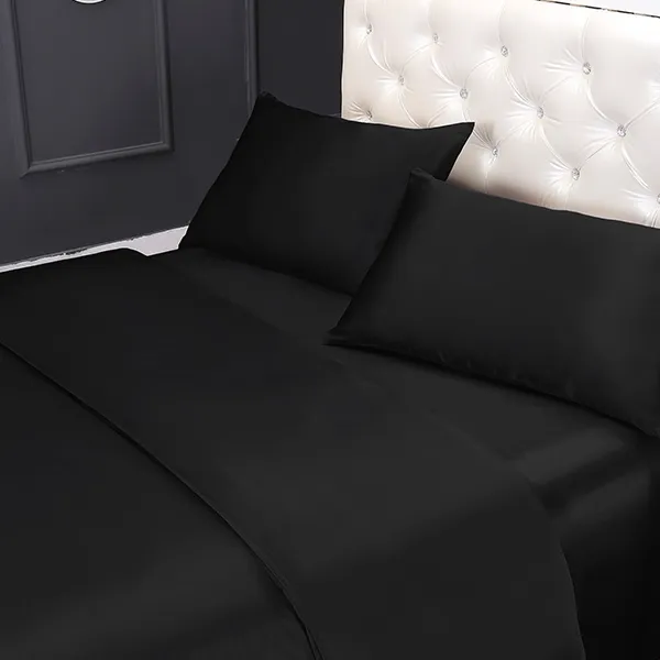Lilysilk Plain Duvet Cover - 260X220 CM - Black product thumbnail 3
