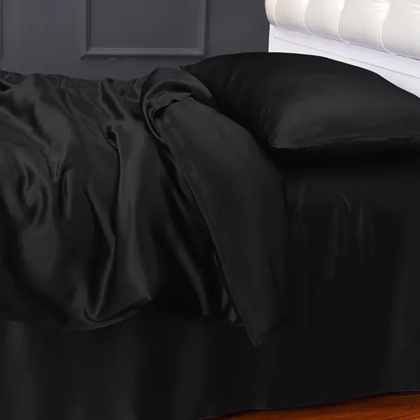 Lilysilk Plain Duvet Cover - 260X220 CM - Black product thumbnail 4