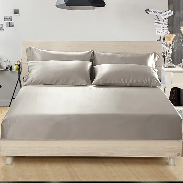 Lilysilk Plain Fitted Sheet - King & Super King - 3Pcs - Silver product thumbnail 4