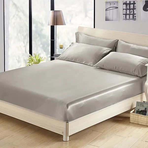 Lilysilk Plain Fitted Sheet - King & Super King - 3Pcs - Silver product thumbnail 2
