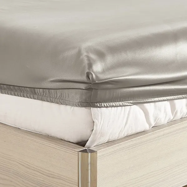Lilysilk Plain Fitted Sheet - King & Super King - 3Pcs - Silver product thumbnail 5