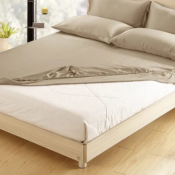 Lilysilk Plain Fitted Sheet - King & Super King - 3Pcs - Taupe product thumbnail 3