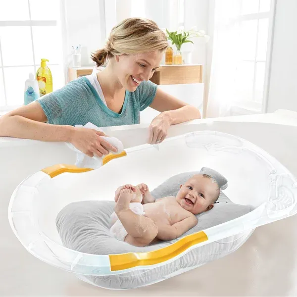 Babyjem Baby Bath Pillow - Grey product thumbnail 5