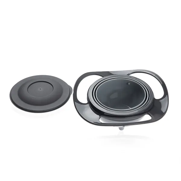 Babyjem 360-degree Swivel Design Bowl - Grey product thumbnail 7