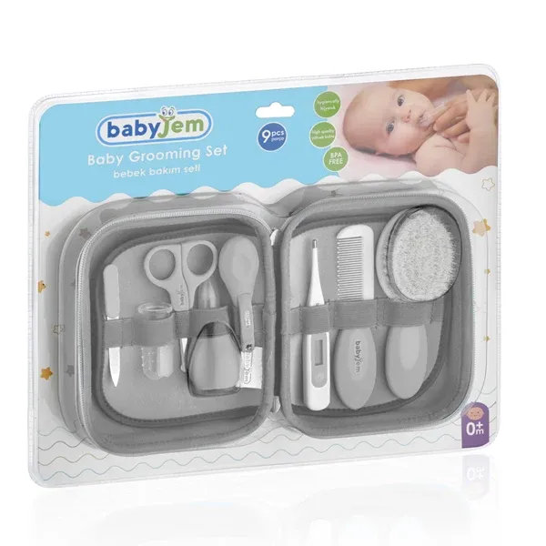 BabyJem Grooming Set - 9pcs - Grey product thumbnail 2
