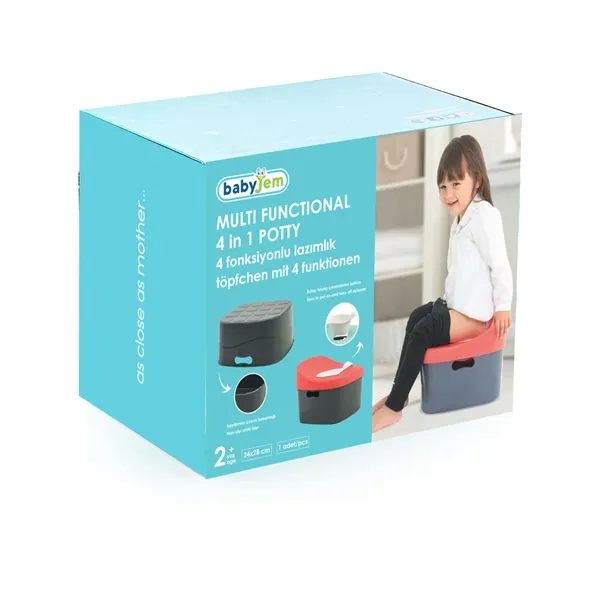 BabyJem Multi Functional 4 in 1 Potty - Grey product thumbnail 6