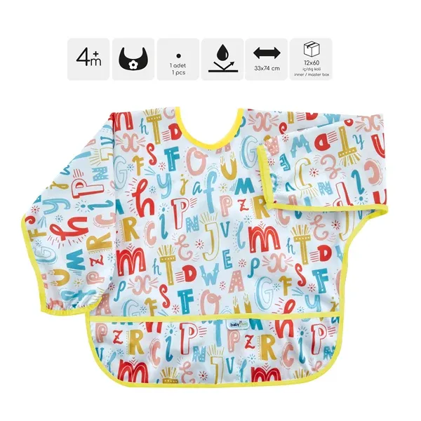 BabyJem Poly Bib Long Sleeves - Alphabet product thumbnail 3