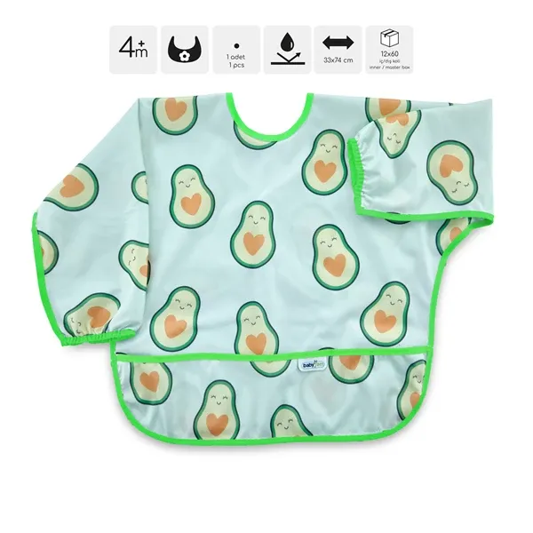 BabyJem Poly Bib Long Sleeves - Avocado product thumbnail 3