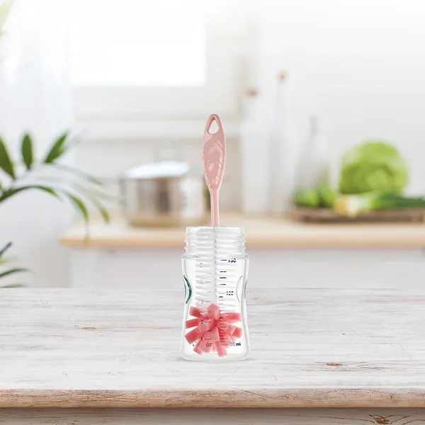 BabyJem Sponge Bottle Cleaning Brush - Pink product thumbnail 2