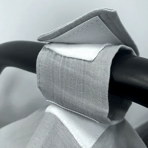 Babyjem Muslin Car Seat Cover - 100% Cotton - Grey product thumbnail 2
