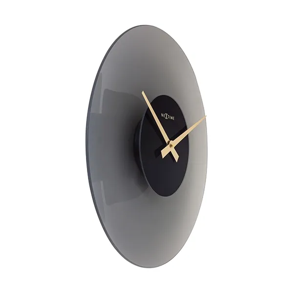 Nextime Float Glass Wall Clock - Silent - 40 Cm - Grey product thumbnail 2