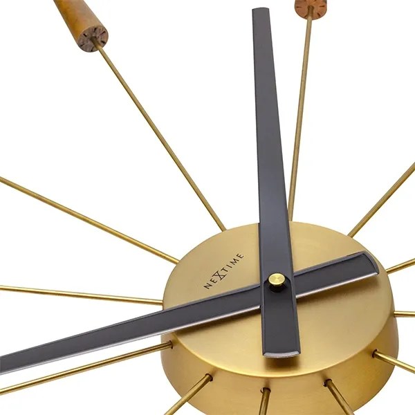 Nextime Plug Inn Wall Clock - 58 Cm - Walnut product thumbnail 4