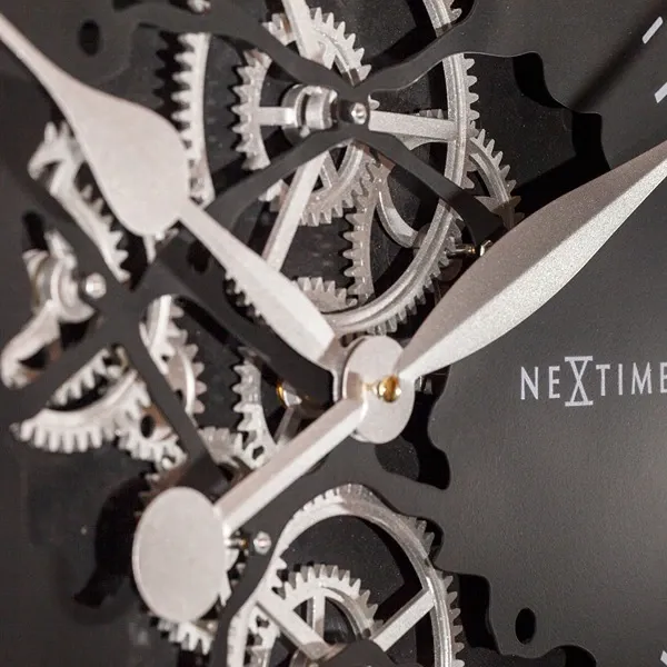 Nextime "Roman Gear" Wall Clock - 90 Cm - Silver product thumbnail 2