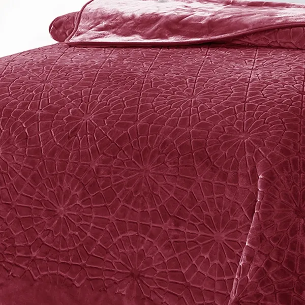 Nova Home Lynx Engraved Blanket- Mulberry product thumbnail 3