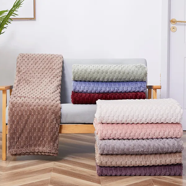 Nova Home Maze Winter Soft Flannel Blanket - Mauve (Available In Sizes) product thumbnail 2