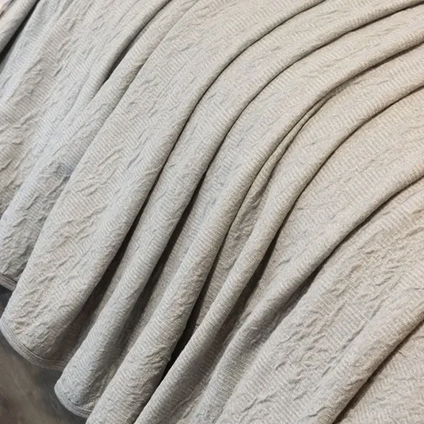 Nova Home Whispers Knitted Cotton Bedspread Set - Light Grey (Available In Sizes) product thumbnail 6
